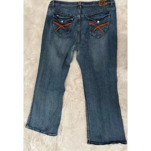 Pepe Womens Plus Size 22 Black Wide-Leg Denim Jeans Kendrick Lamar Hip Hop